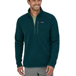 Patagonia Teal Fleece Quarter-Zip Pullover Sz XL